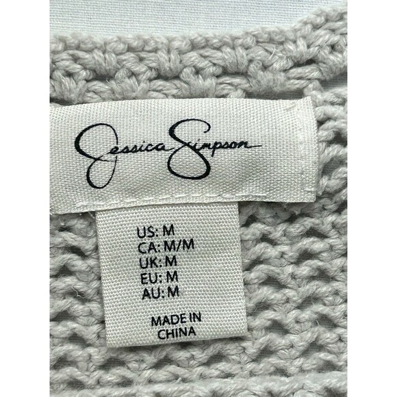 Jessica Simpson Crochet Knitted Floral Tank Top Size Medium - Picture 6 of 6